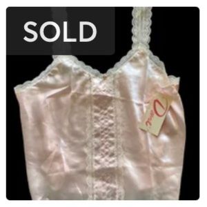 Vintage Deena Baby Pink Lace Tank